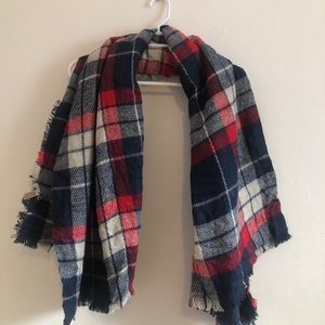 Navy, red, white scarf